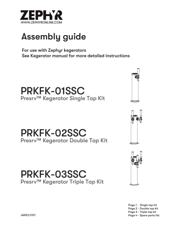 PRKB24C01AG | Zephyr PRKB24C01AS-OD Manuel du propriétaire | Fixfr