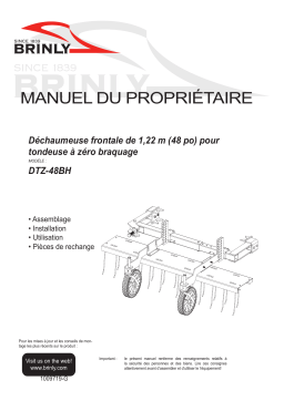 Brinly DTZ-48BH 48” ZTR Dethatcher Manuel du propriétaire