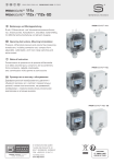 S+S Regeltechnik PREMASGARD&reg; 112x - SD Pressure, differential pressure and volume flow measuring transducers Mode d'emploi