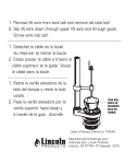 Lincoln Products 101087 Tank Ball for Eljers Installation manuel