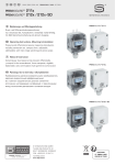 S+S Regeltechnik PREMASGARD&reg; 212x Pressure, differential pressure and volume flow measuring transducers Mode d'emploi