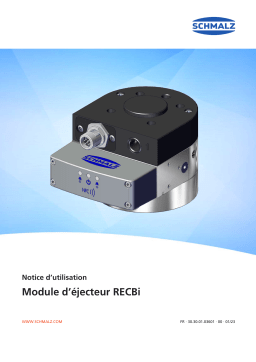 Schmalz  RECBi 24V-DC NO PXR-X 1C Pneumatic end-of-arm vacuum generator for lightweight and industrial robots  Mode d'emploi