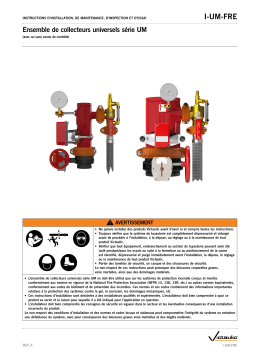 Victaulic Series UM Universal Manifold Manuel utilisateur