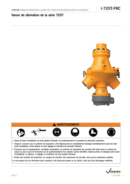 Victaulic Series 725T Diverter Valve Guide d'installation