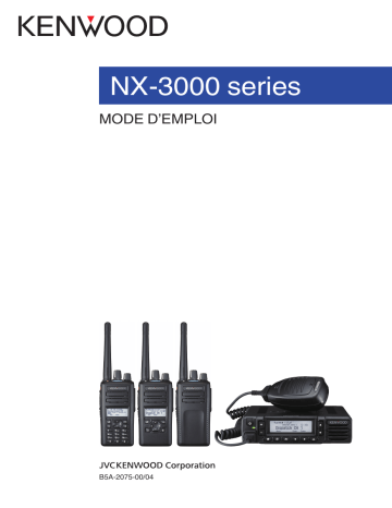 Kenwood NX-5000 Series Transceiver Manuel utilisateur | Fixfr