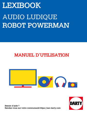 Lexibook - Powerman Max-Robot éducatif et programmable Manuel utilisateur | Fixfr
