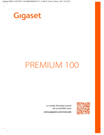 Gigaset Premium 100 Mode d'emploi | Fixfr