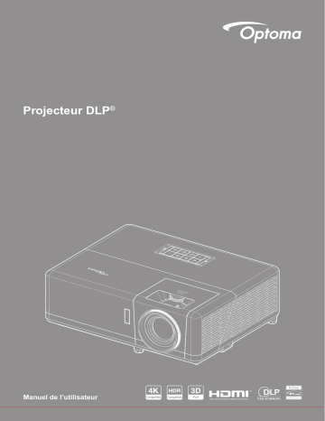 Optoma ZH507+ High brightness smart DuraCore laser projector Manuel du propriétaire | Fixfr