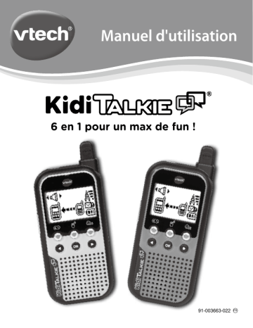 VTech - KidiTalkie Manuel utilisateur | Fixfr