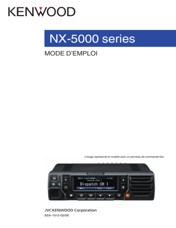 Kenwood NX-5000 Series Transceiver Manuel utilisateur | Fixfr