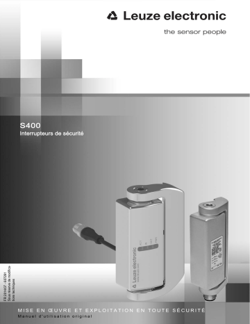 Leuze S410-M4-CB02M12-W Sicherheits-Scharnierschalter Mode d'emploi | Fixfr