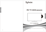 Sylvox 12V Smart TV 22 Pouces Manuel utilisateur