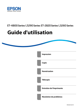 Epson Imprimante EcoTank ET-2821 Manuel utilisateur