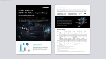 Samsung 980 PRO M.2 NVMe SSD Manuel utilisateur | Fixfr