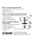 Lincoln Products 112912 1- 3/4 in. Cock Hole Cover Chrome Contractor 5-Pack Installation manuel