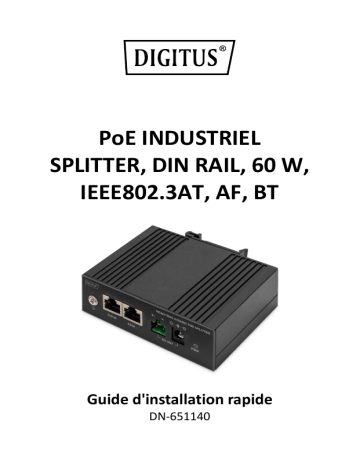 Digitus DN-651140 Guide de démarrage rapide | Fixfr