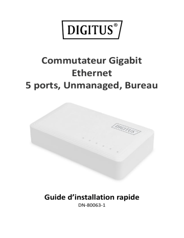 Digitus DN-80063-1 Guide de démarrage rapide | Fixfr