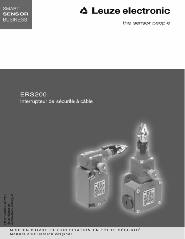 ERS200-M1C1-M20-HAL | ERS200-M0C3-M20-HAL | ERS200-M4C3-M20-HLR | Leuze ERS200-M4C1-M12-HLR NOT-HALT Seilzugschalter Mode d'emploi | Fixfr