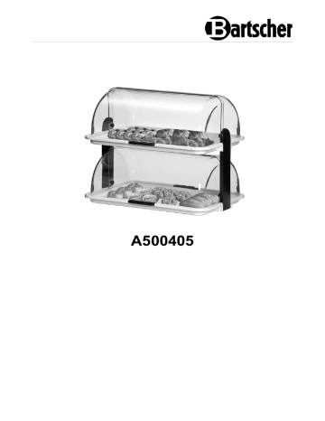 Bartscher A500405 Buffet display double, plastic Mode d'emploi | Fixfr