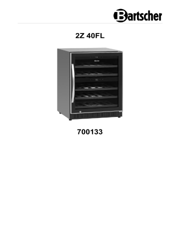 Bartscher 700133 Wine cooler 2Z 40FL Mode d'emploi | Fixfr
