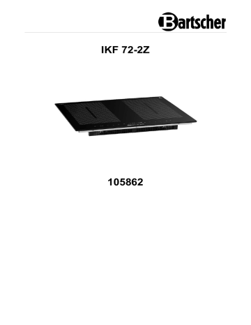 Bartscher 105862 Induction hob IKF 72-2Z Mode d'emploi | Fixfr