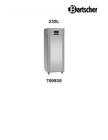 Bartscher 700830 Bakery refrigerator 235 Mode d'emploi | Fixfr