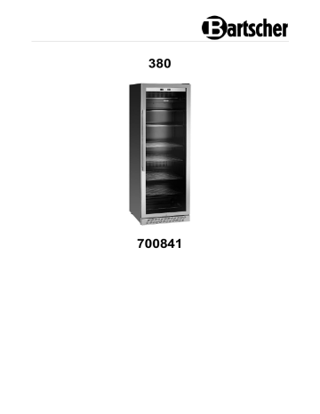 Bartscher 700841 Dry Age cabinet 380 Mode d'emploi | Fixfr
