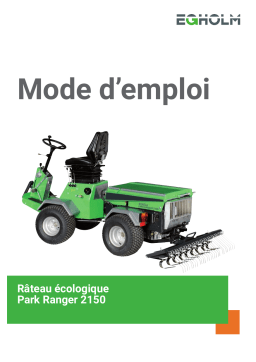 Egholm MR1100 Environmental Rake Manuel utilisateur