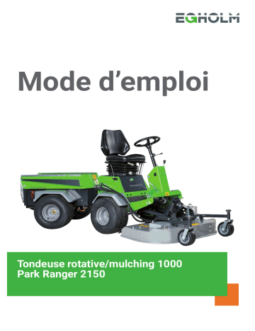 Egholm LM1000 Rotary Mulch Mower 1000 Manuel utilisateur | Fixfr