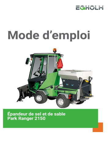 Egholm 2150SG Salt Sand Spreader Manuel utilisateur | Fixfr