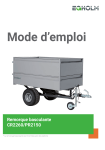 Egholm CR2260/PR2150 Manuel d'utilisation | AI Chat &amp; PDF