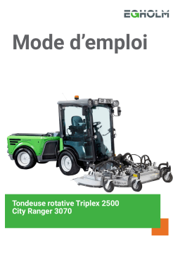 Egholm TH2500B Triplex Rotary Mower 2500 Manuel utilisateur