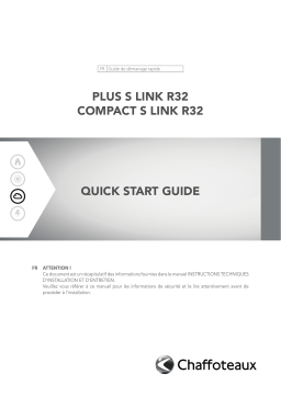 Chaffoteaux ARIANEXT PLUS S LINK R32 Installation manuel