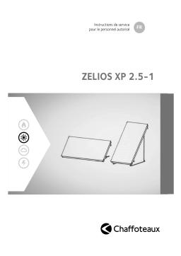 Chaffoteaux ZELIOS XP 2.5 Installation manuel