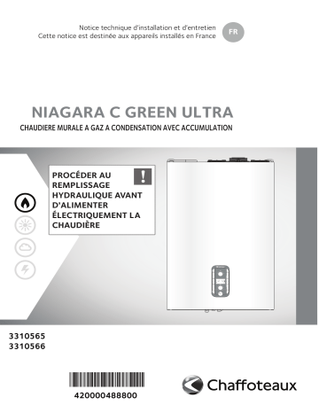 Chaffoteaux NIAGARA C GREEN ULTRA Installation manuel | Fixfr