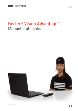 Interacoustics Bertec® Vision Advantage Mode d'emploi