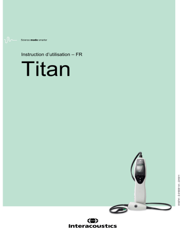 Interacoustics Titan Manuel du propriétaire | Fixfr
