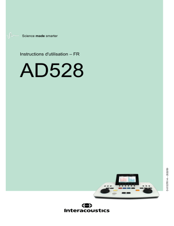 Interacoustics AD528 Mode d'emploi | Fixfr
