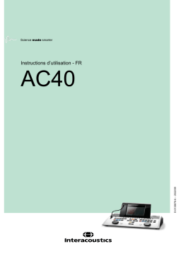 Interacoustics AC40 Mode d'emploi