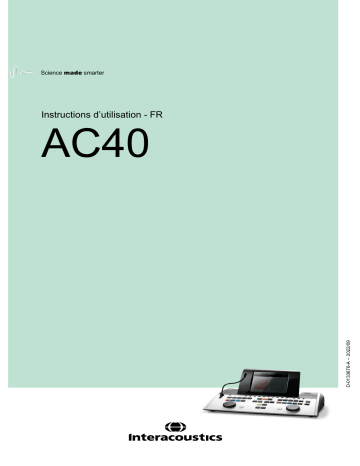 Interacoustics AC40 Mode d'emploi | Fixfr