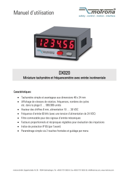 Motrona DX020 Manuel du propriétaire