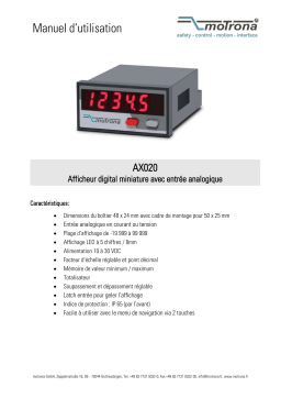 Motrona AX020 Manuel du propriétaire