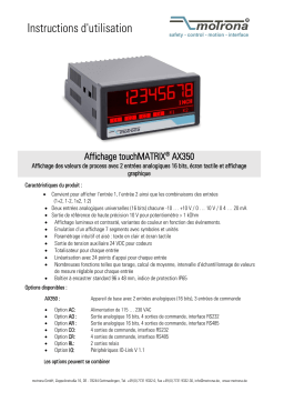 Motrona AX350/IO Manuel du propriétaire