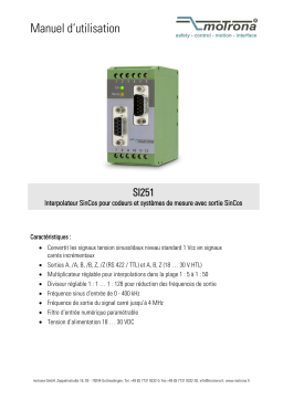 Motrona Si251 Manuel du propriétaire