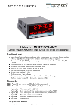 Motrona DX355 Manuel du propriétaire