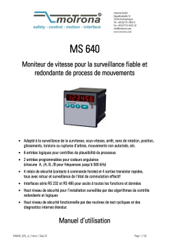 Motrona MS640 Manuel du propriétaire