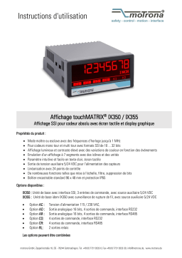 Motrona IX355 Manuel du propriétaire