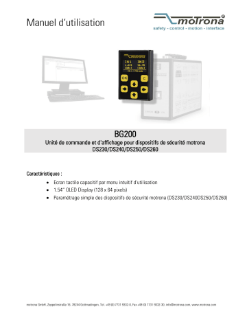 Motrona BG200 Manuel du propriétaire | Fixfr