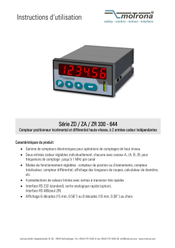 Motrona ZD640 Manuel du propriétaire