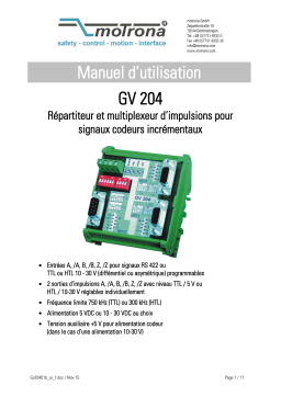 Motrona GV204 Manuel du propriétaire